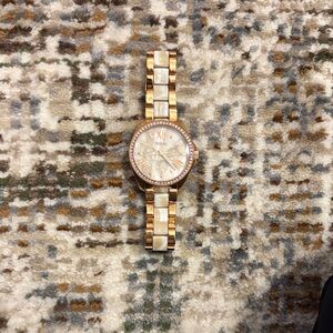 Fossil Rose Gold and Tan Watch
